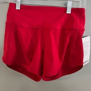 Brand new with tags. Lululemon Speed Up Mid-Rise Short 4” Lined   Women’s size 4